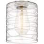 3_Edison Cobbleskill 32" 4-Light Matte Black Bath Light w/ Deco Swirl Sh more views