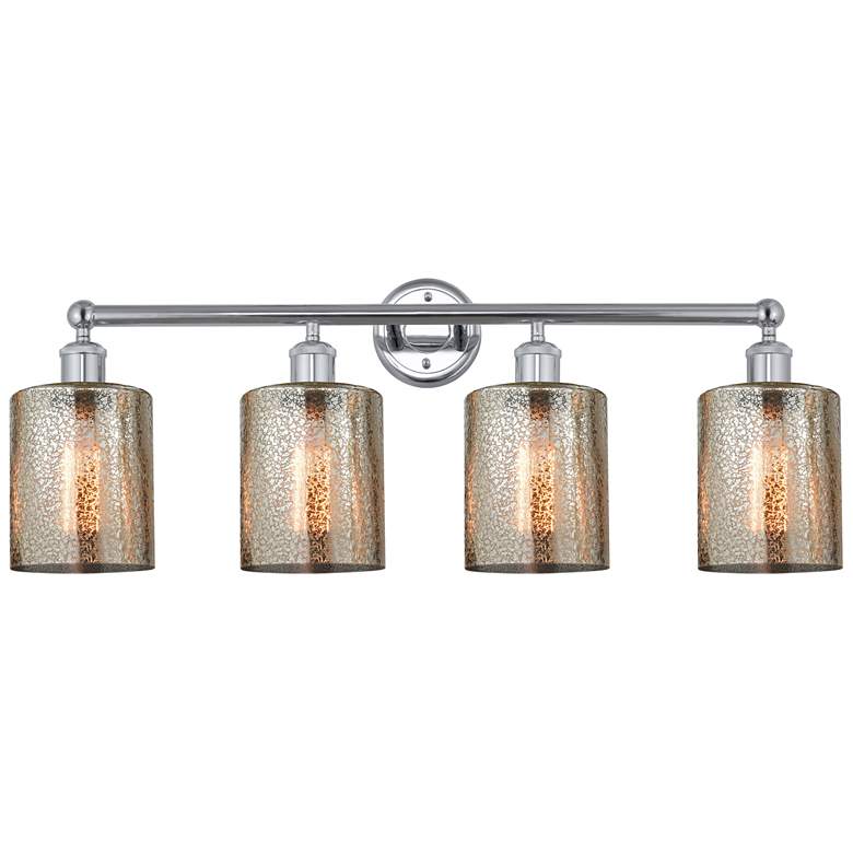 Image 1 Edison Cobbleskill 32" 4-Light Polished Chrome Bath Light w/ Mercury S