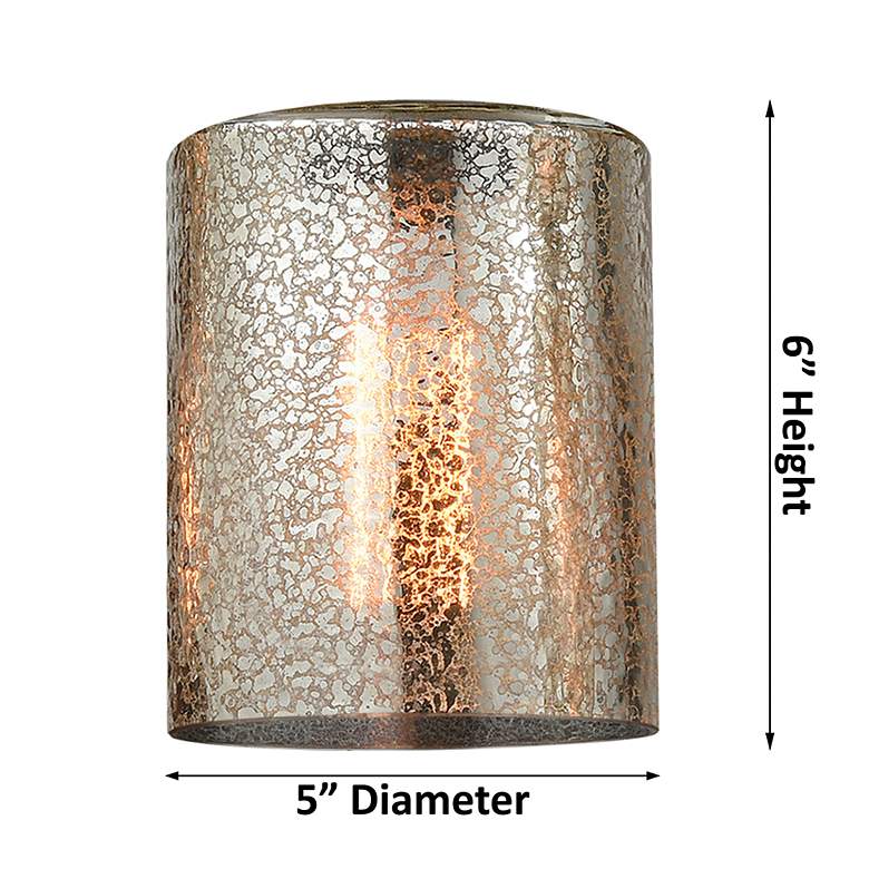 Image 5 Edison Cobbleskill 32"W 4 Light Brushed Brass Bath Light With Mercury more views