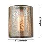 5_Edison Cobbleskill 32"W 4 Light Brushed Brass Bath Light With Mercury more views