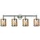 Edison Cobbleskill 32"W 4 Light Polished Nickel Bath Light w/ Mercury