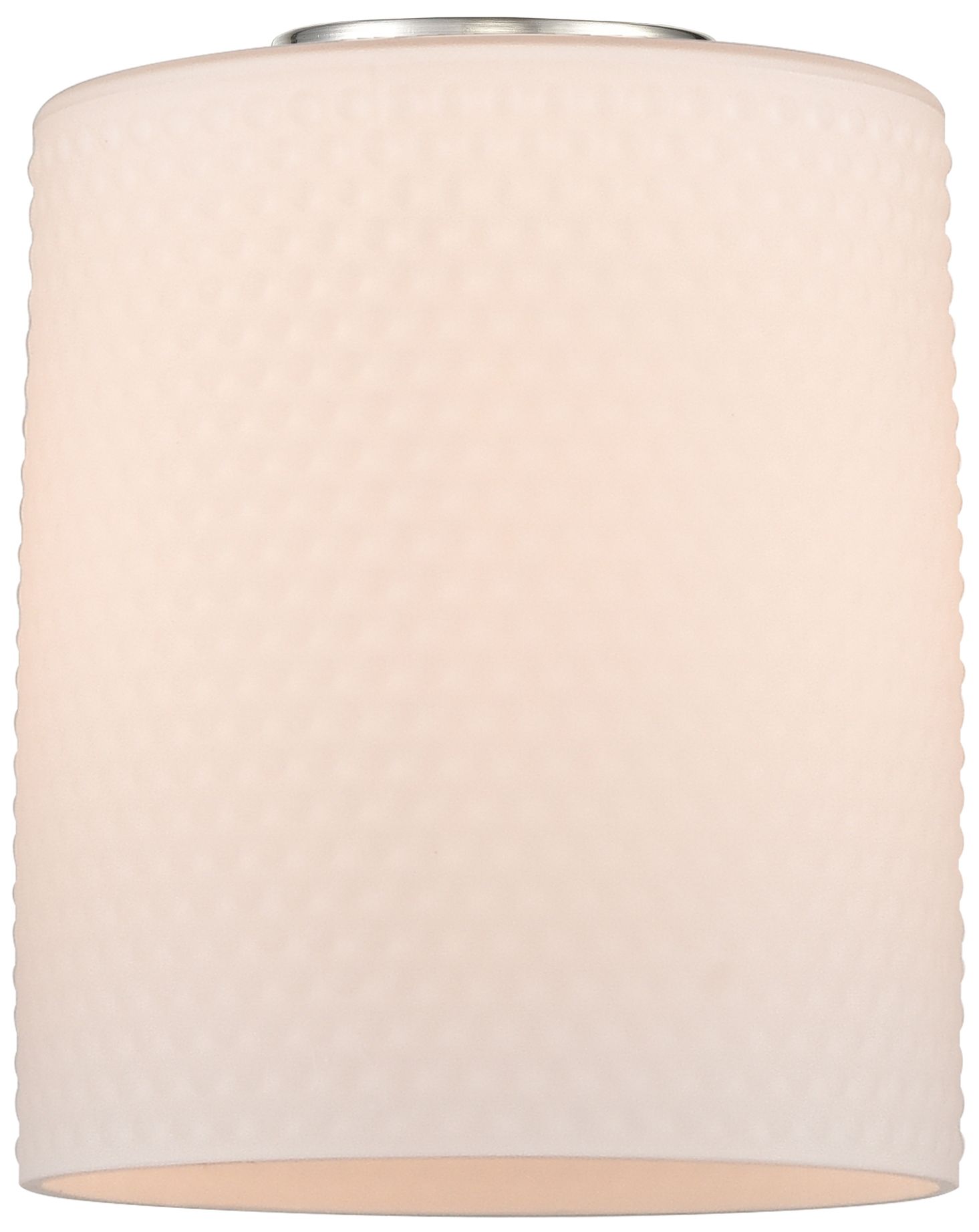 Image 3 Edison Cobbleskill 5" Brushed Satin Nickel Mini Pendant w/ White Shade more views