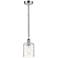 Edison Cobbleskill 5" Mini Pendant - Polished Chrome - Deco Swirl Shad