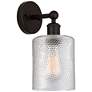 Edison Cobbleskill 5" Oil Rubbed Bronze Sconce w/ Clear Shade