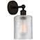 Edison Cobbleskill 5" Oil Rubbed Bronze Sconce w/ Clear Shade