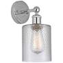 Edison Cobbleskill 5" Polished Chrome Sconce w/ Clear Shade