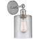 Edison Cobbleskill 5" Polished Chrome Sconce w/ Clear Shade