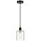 Edison Cobbleskill 5" Mini Pendant - Oil Rubbed Bronze - Deco Swirl Shade