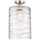 Edison Cobbleskill 9" Semi-Flush Mount - Brushed Satin Nickel - Deco