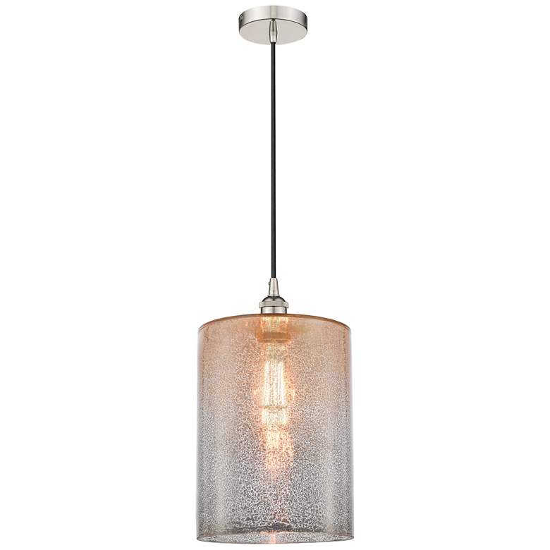 Image 1 Edison Cobbleskill 9" Wide Polished Nickel LED Mini Pendant