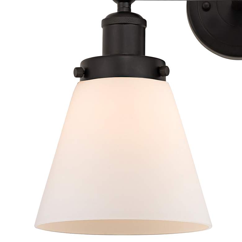 Image 2 Edison Cone 10" High Oil-Rubbed Bronze 2-Light Wall Sconce more views