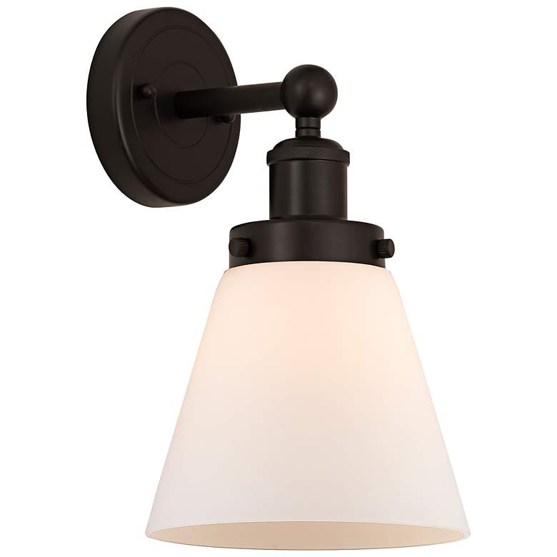 Image 1 Edison Cone 10" High Oil-Rubbed Bronze Wall Sconce
