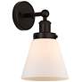 1_Edison Cone 10" High Oil-Rubbed Bronze Wall Sconce