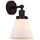 Edison Cone 10" High Oil-Rubbed Bronze Wall Sconce