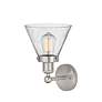 4_Edison Cone 11 1/2" High Brushed Satin Nickel Wall Sconce more views