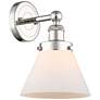 Edison Cone 11 1/2" High Polished Nickel Wall Sconce