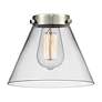 Edison Cone 11 1/2"H Oil-Rubbed Bronze Sconce w/ Clear Glass