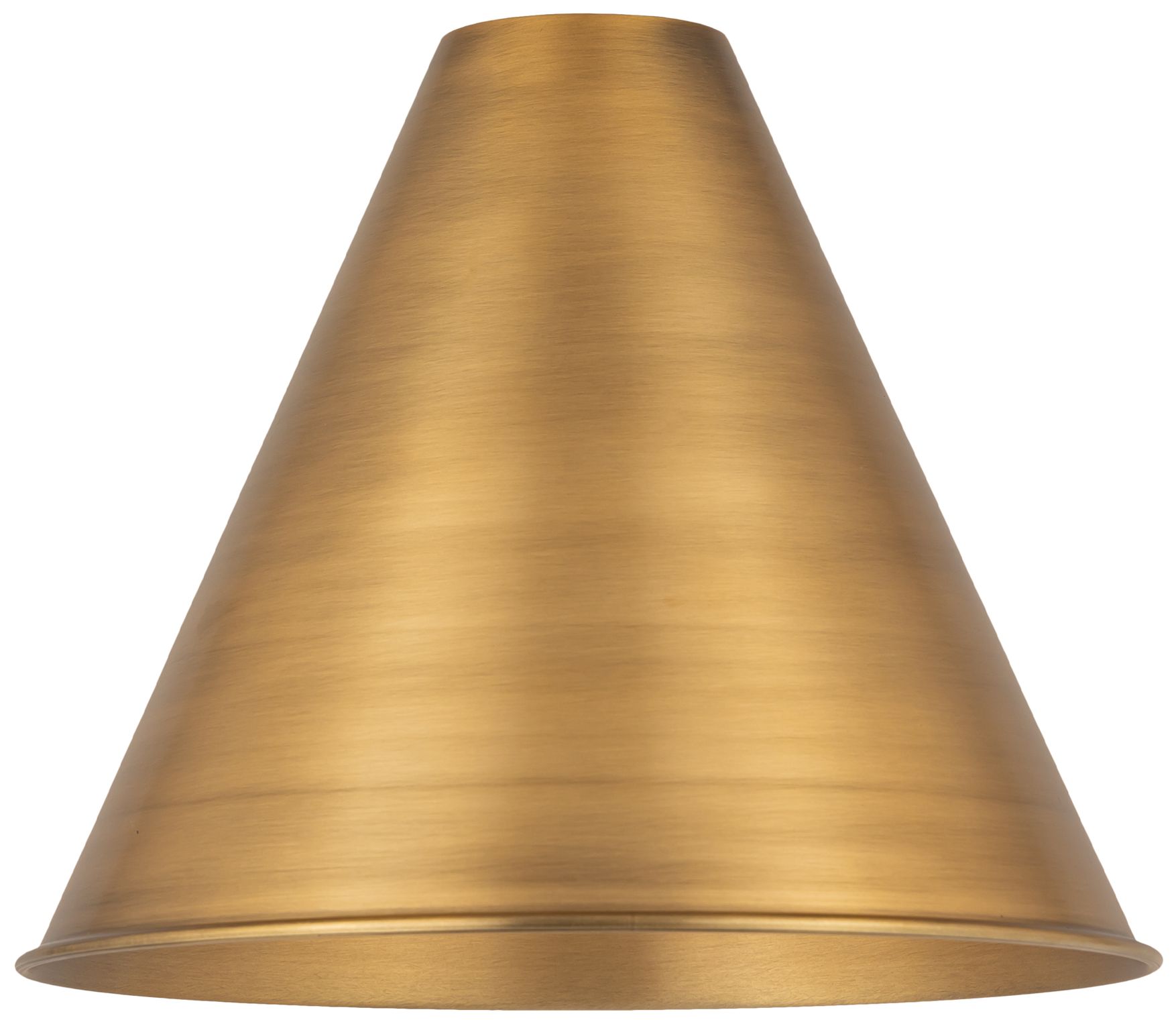 Image 4 Edison Cone 16" Wide Brushed Brass Corded Mini Pendant w/ Matte Black  more views