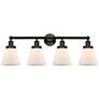 1_Edison Cone 33 1/2"W Oil-Rubbed Bronze 4-Light Bath Light