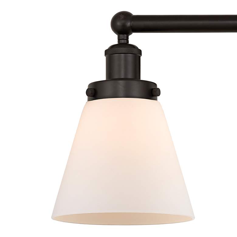 Image 2 Edison Cone 33 1/2"W Oil-Rubbed Bronze 4-Light Bath Light more views
