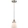 Edison Cone 6 1/4" Wide Brushed Satin Nickel Mini Pendant