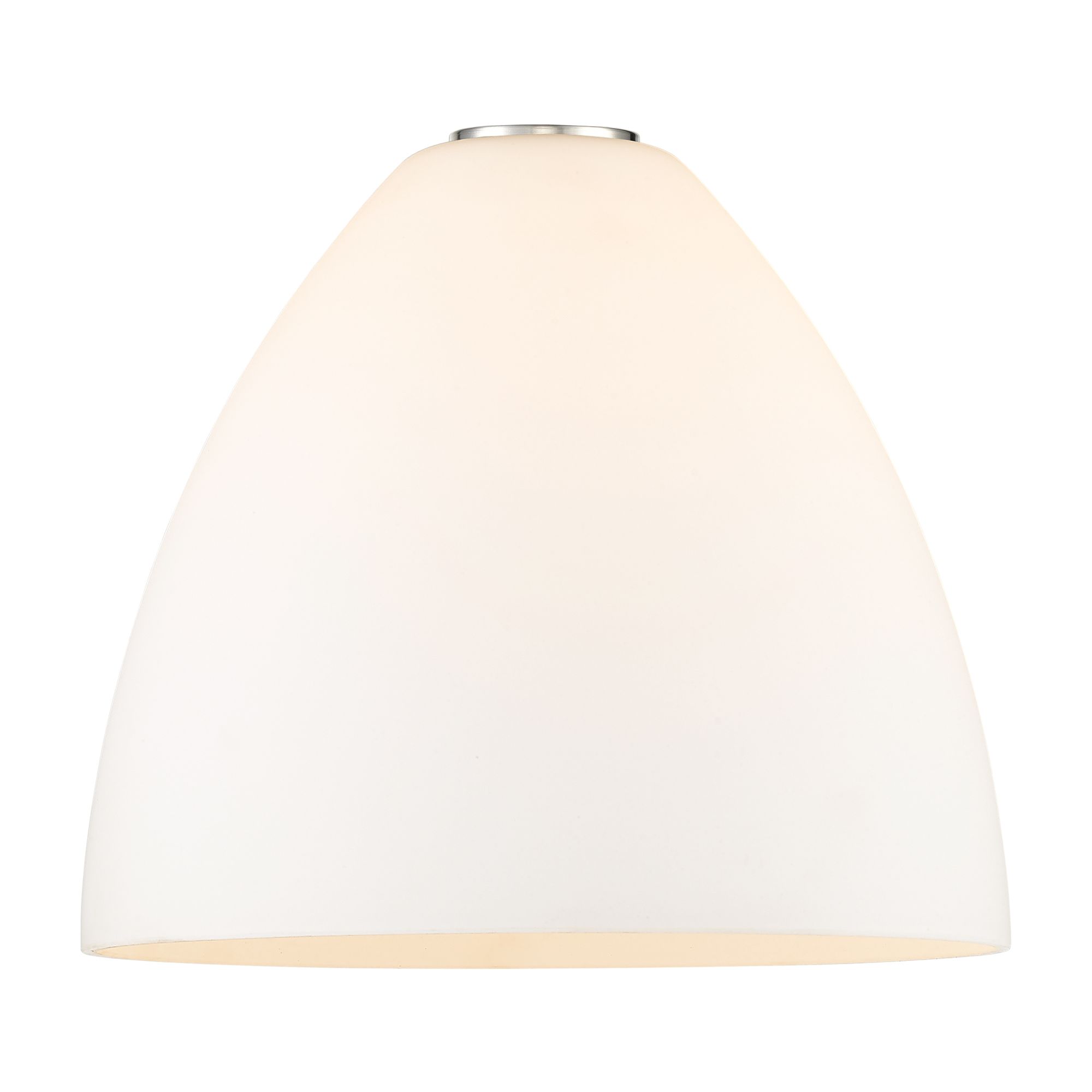 Image 3 Edison Dome 12" Brushed Satin Nickel Cord Hung Mini Pendant w/ White S more views