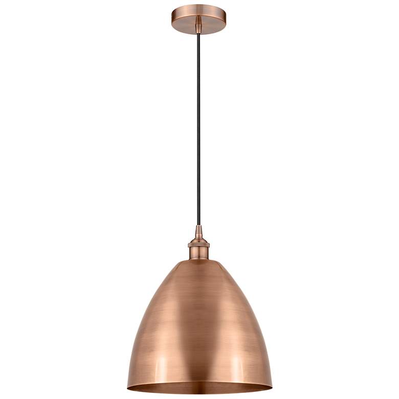 Image 1 Edison Dome 12" Wide Copper Corded Mini Pendant
