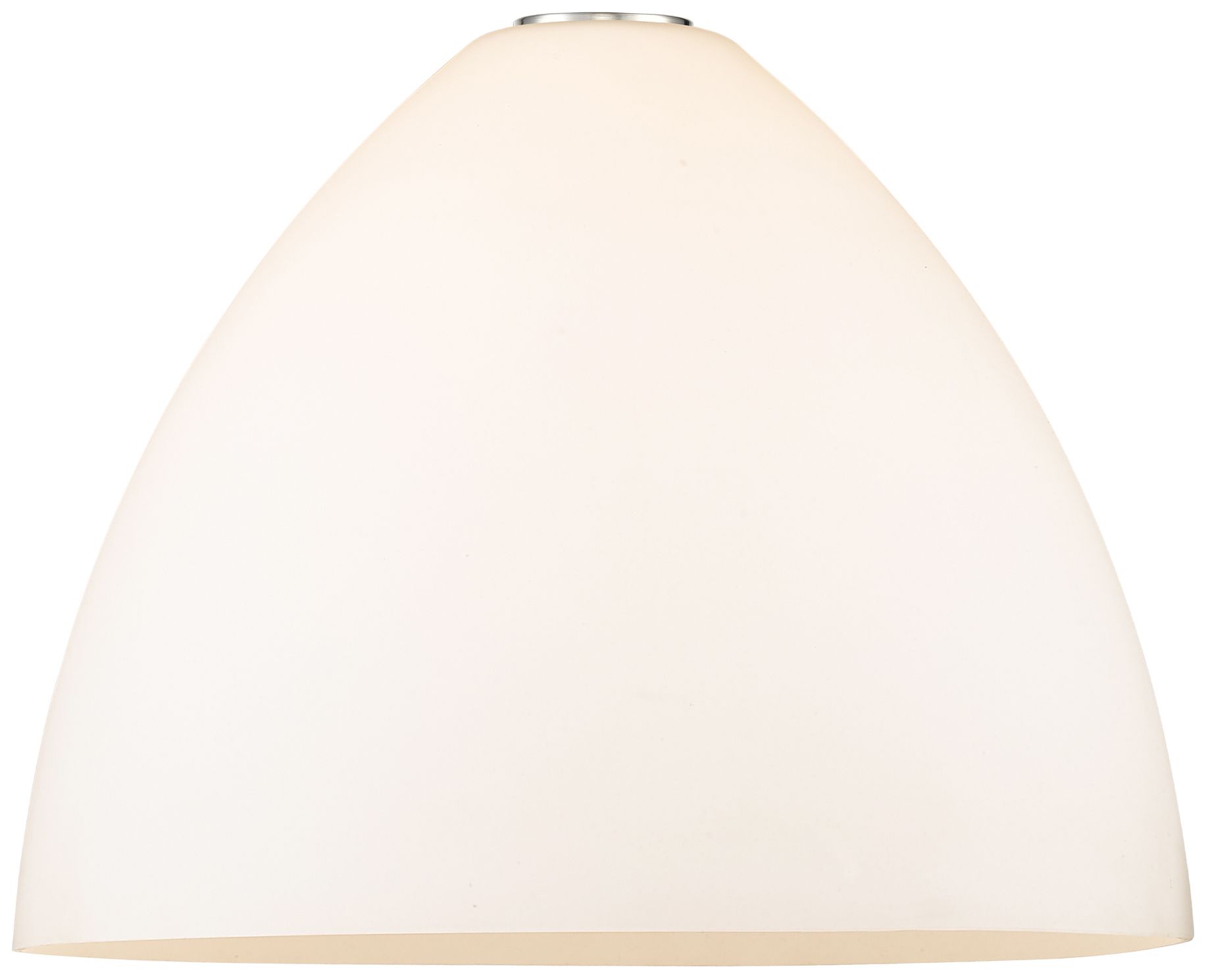 Image 3 Edison Dome 16" Polished Nickel Cord Hung Pendant w/ Matte White Shade more views