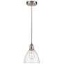 1_Edison Dome 8" Brushed Satin Nickel Cord Hung Mini Pendant w/ Seedy Sh