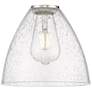 3_Edison Dome 8" Brushed Satin Nickel Cord Hung Mini Pendant w/ Seedy Sh more views