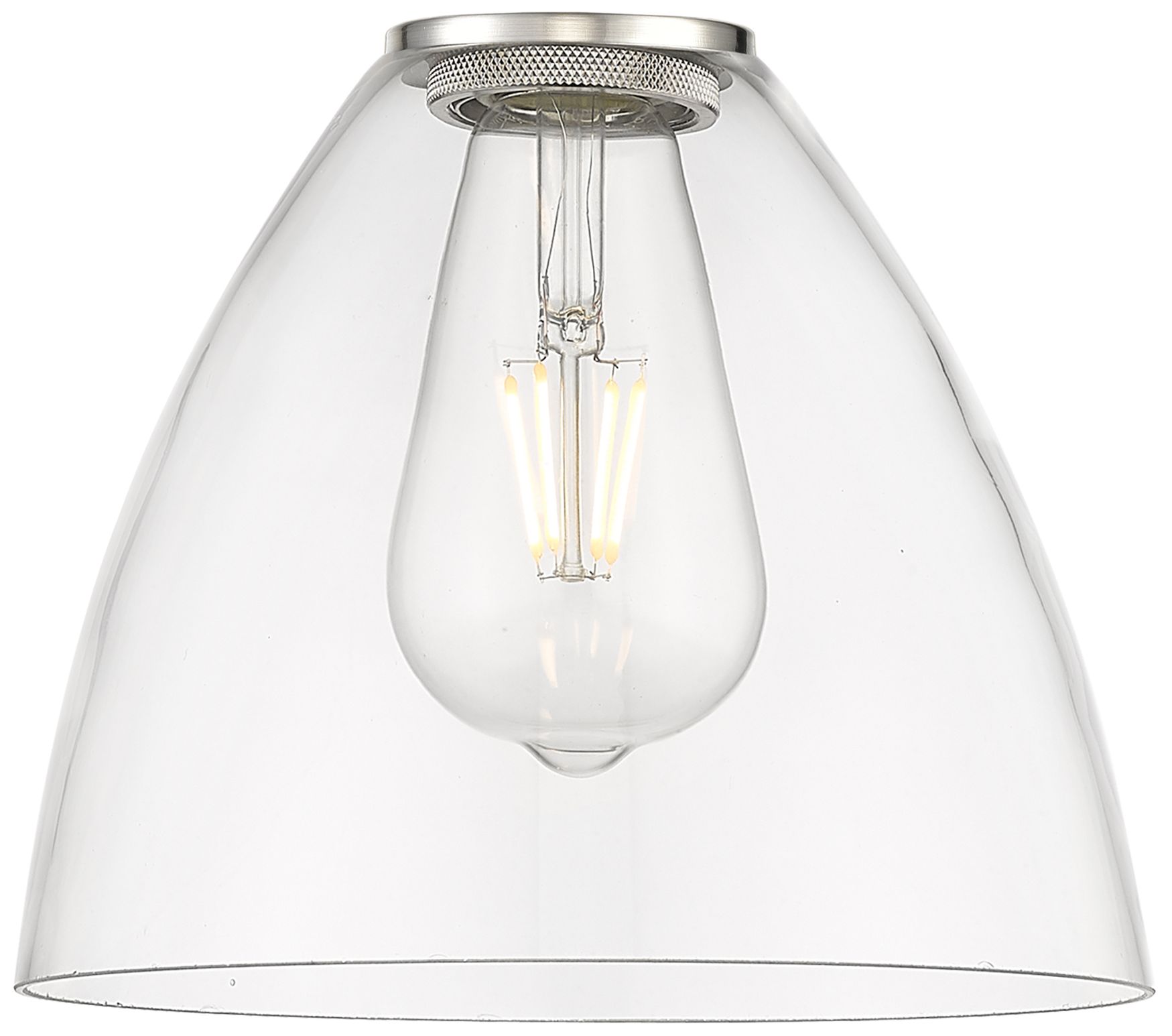 Image 4 Edison Dome 8" Matte Black Cord Hung Mini Pendant w/ Clear Shade more views