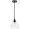 Edison Dome 8" Oil Rubbed Bronze Cord Hung Mini Pendant w/ Clear Shade