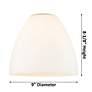 6_Edison Dome 9" Brushed Brass Cord Hung Mini Pendant w/ Matte White Sha more views