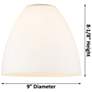 5_Edison Dome 9" Brushed Satin Nickel Cord Hung Mini Pendant w/ Clear Sh more views