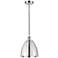 Edison Dome 9"W Chrome Corded Mini Pendant w/ Chrome Shade