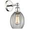 Edison Eaton 12.5"High Polished Nickel Sconce With Clear Shade