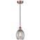 Edison Eaton 6" Antique Copper Cord Hung Mini Pendant w/ Clear Shade