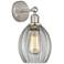 Edison Eaton 6" Brushed Satin Nickel Sconce w/ Clear Shade