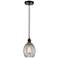 Edison Eaton 6" Oil Rubbed Bronze Cord Hung Mini Pendant w/ Clear Shad