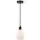 Edison Eaton 6" Oil Rubbed Bronze Cord Hung Mini Pendant w/ White Shad