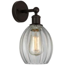 Edison Eaton 6" Oil Rubbed Bronze Sconce w/ Clear Shade
