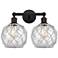 Edison Farmhouse 17"W 2-Lt Oiled Bronze Vanity w/ Clear White Shade