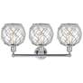 2_Edison Farmhouse 26"W 3 Light Chrome Bath Light w/ Clear White Shade more views
