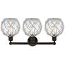 2_Edison Farmhouse 26"W 3-Lt Oiled Bronze Vanity w/ Clear White Shade more views