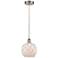 Edison Farmhouse 8" Brushed Nickel Corded Mini Pendant w/ White Rope S