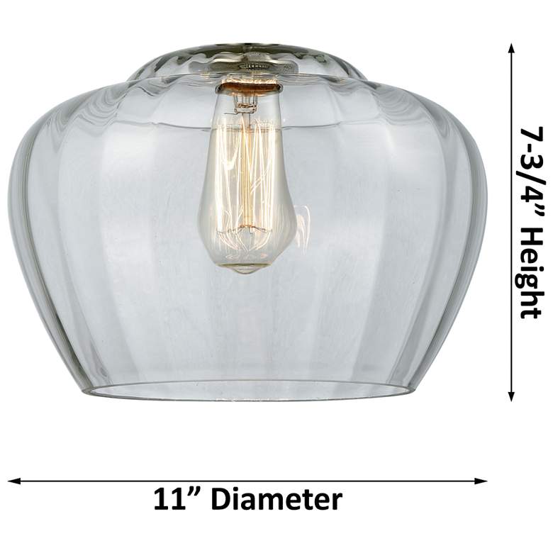 Image 5 Edison Fenton 11" Matte Black Mini Pendant w/ Plated Smoke Shade more views