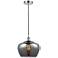 Edison Fenton 11" Polished Chrome Mini Pendant w/ Plated Smoke Shade