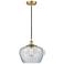 Edison Fenton 11" Satin Gold Mini Pendant w/ Clear Shade
