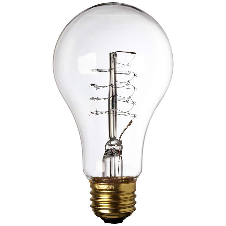 Image 1 Edison Filament Style 60 Watt Medium Base Light Bulb by Tesler