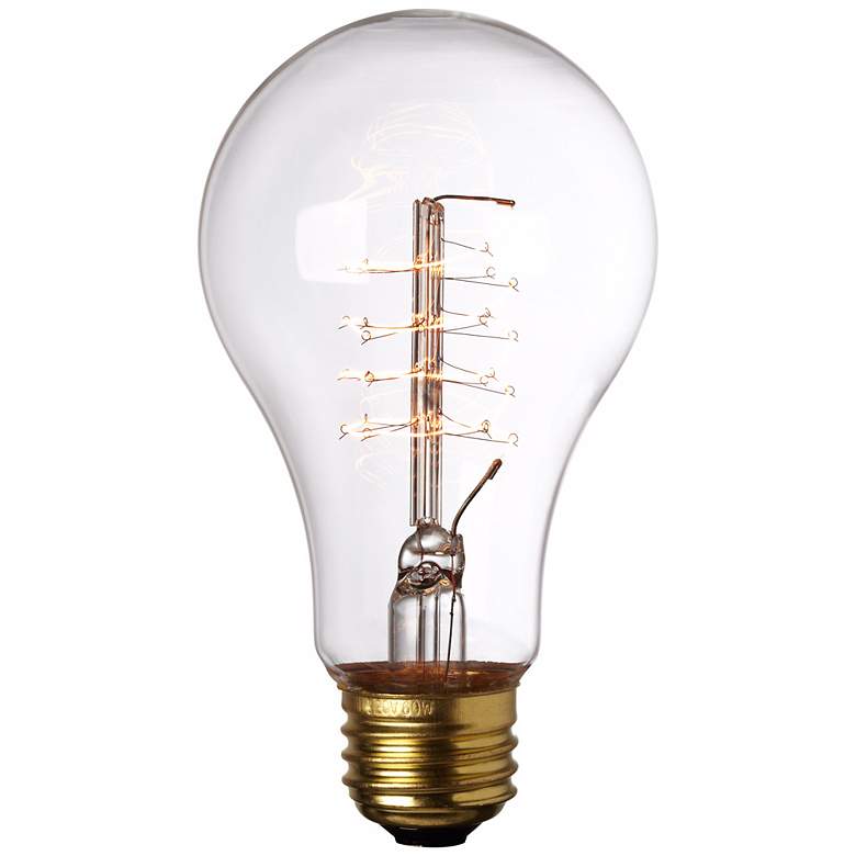 Image 2 Edison Filament Style 60 Watt Medium Base Light Bulb by Tesler more views